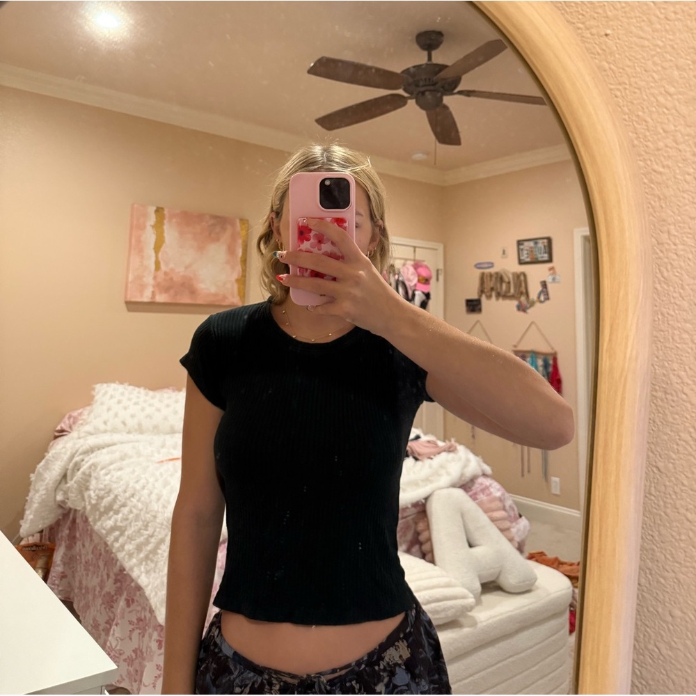 Brandy Melville Black Crop Top